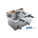 Stainless Steel Double Fryer with Convenient Tap - 16L