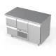Table réfrigérante inox 1300 mm avec tiroirs Table réfrigérante inox 1300 mm avec tiroirs