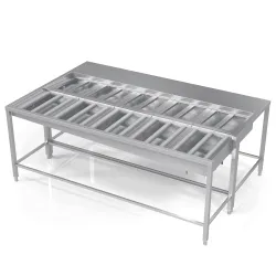 Sorting table with rolls A 1000