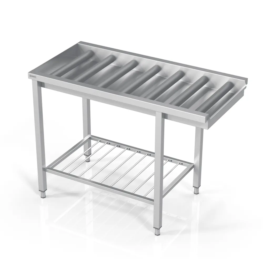 Table de travail avec rangement en grille