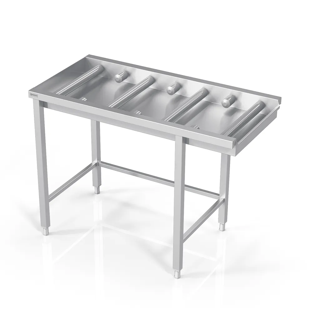 Table à rouleaux pour lavage optimisée