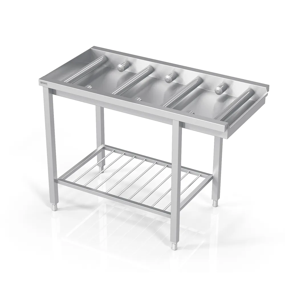 Table modulable avec rouleaux fonctionnels