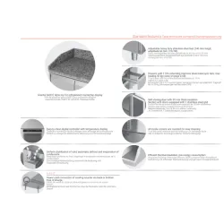 Galds ledusskapis ar granīta virsmu P404 2130mm