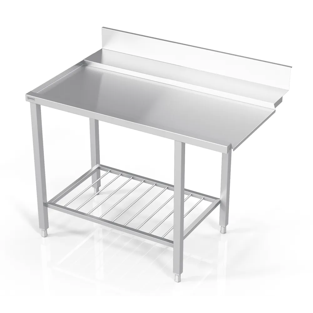 Table en Acier avec Étagères Pratiques