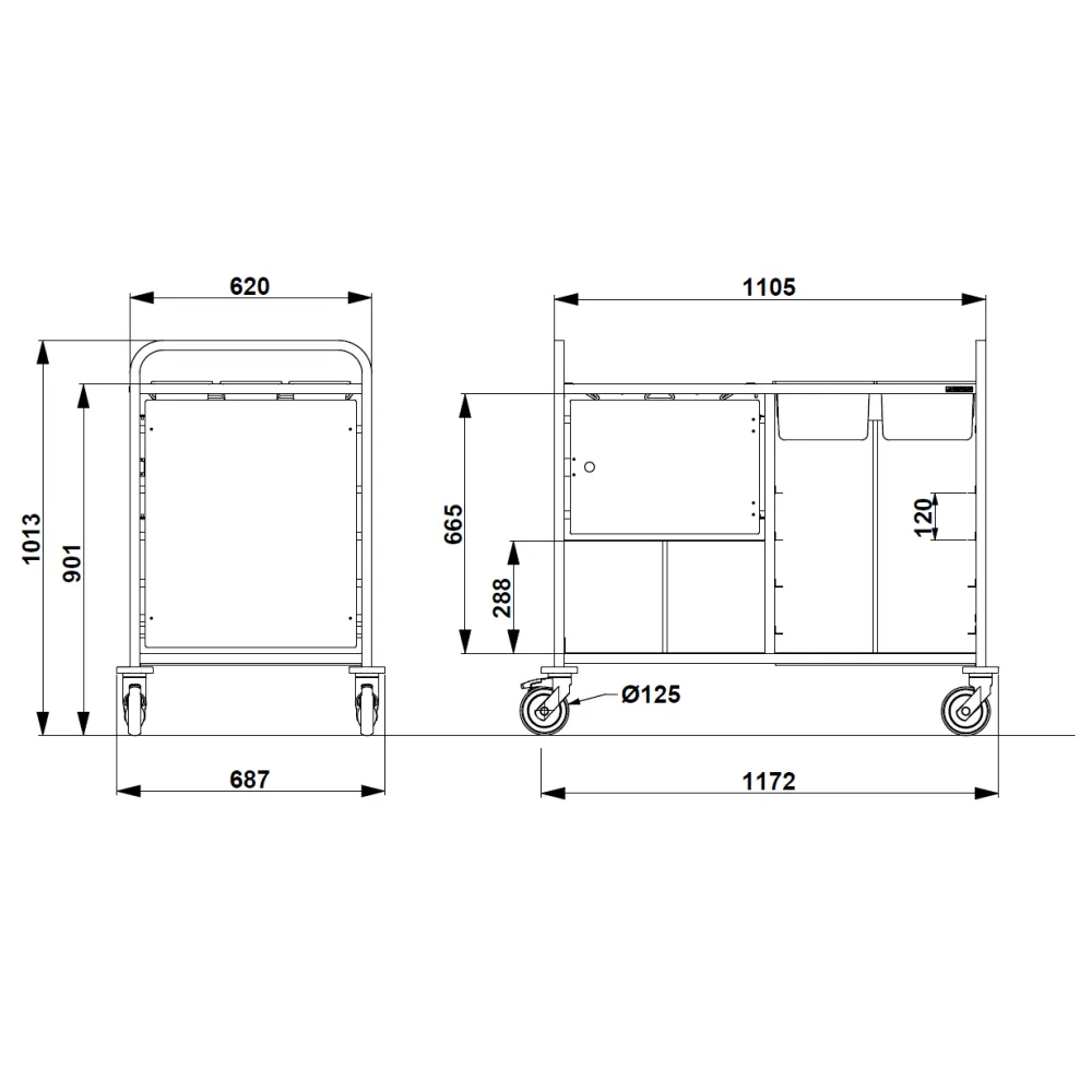 Advanced Waste Management Trolley