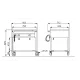 Chariot Bain-Marie 2 GN 1/1 INOX de COMPASS