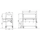 BAIN MARIE TROLLEY WITH LED LIGHTING COMPASS 3 LED SEP