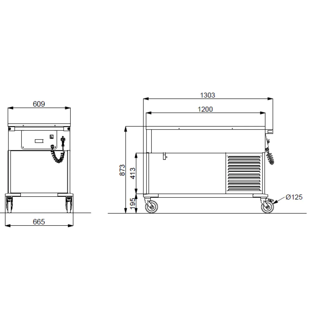 Versatile Cooling Trolley for Canteens
