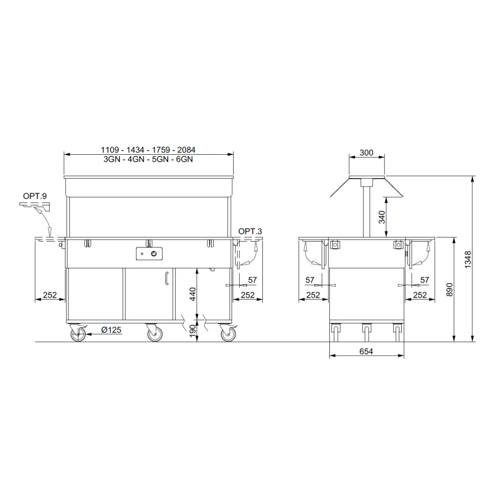 HEKO 4 Heated Buffet with Infrared Technology