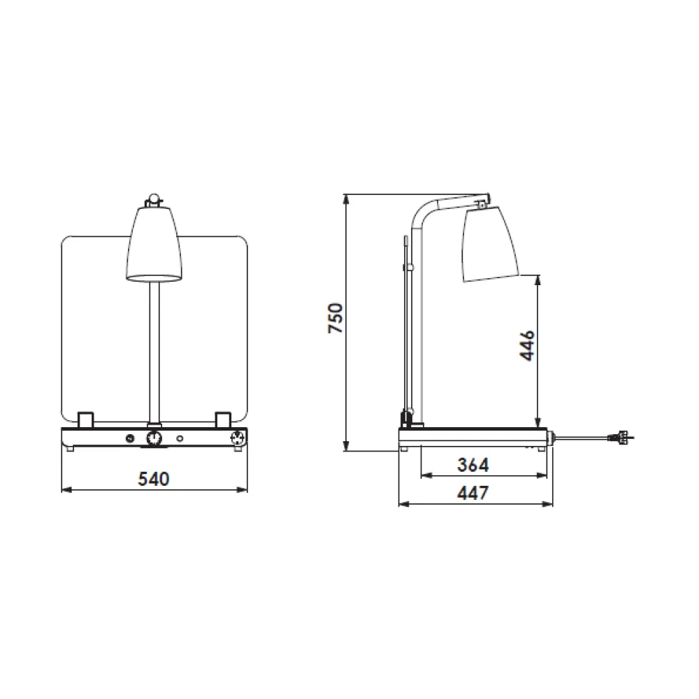 Helios 1/1 - Lampe Infrarouge de Chauffage