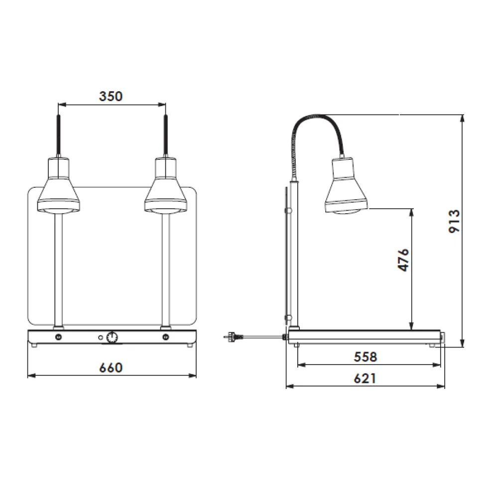 Chauffage de Service Infrarouge Helios 2/1 FLEX