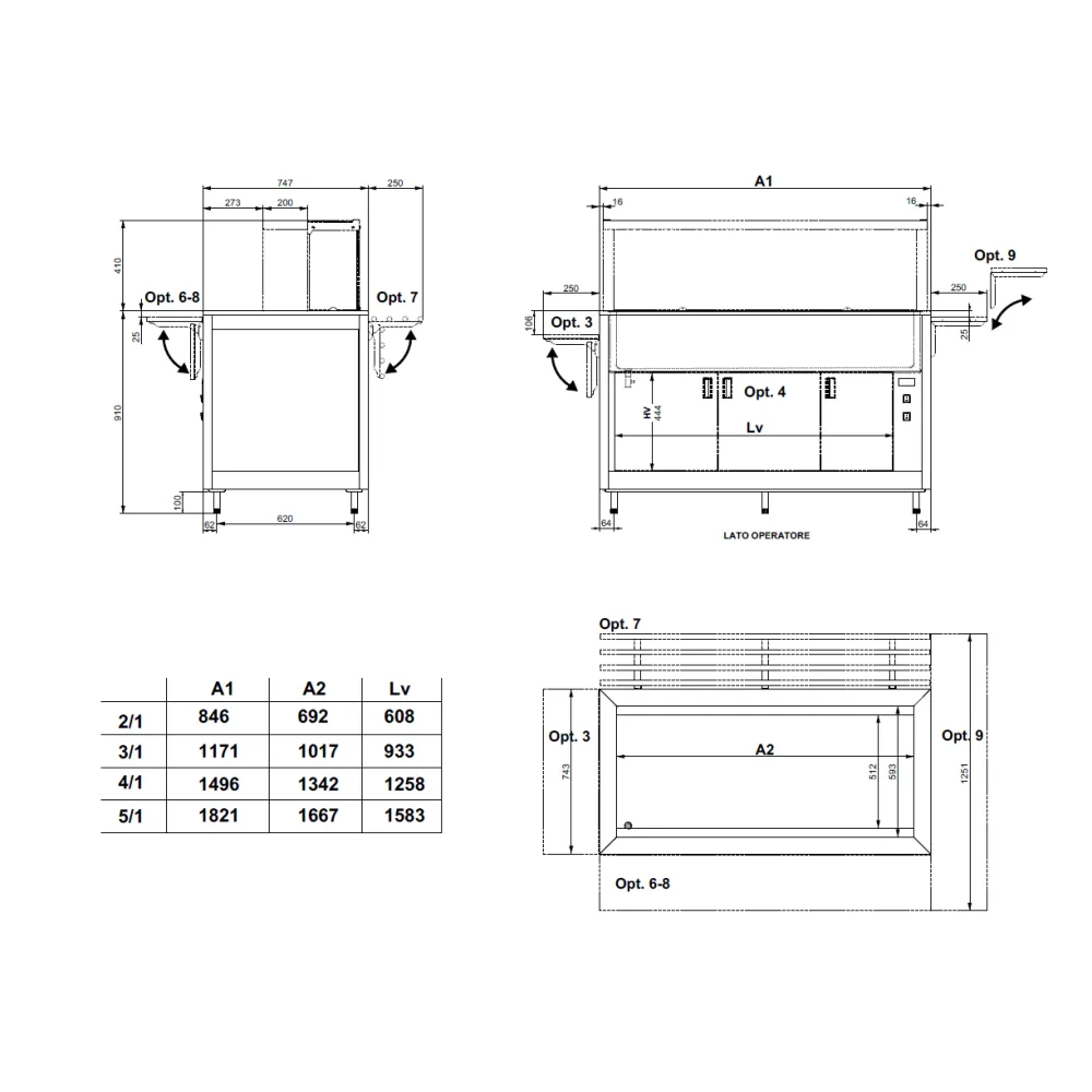 Professional Heated Buffet Omnia 5BM