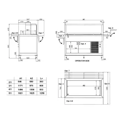FAN-ASSISTED COLD BUFFET OMNIA 3RV