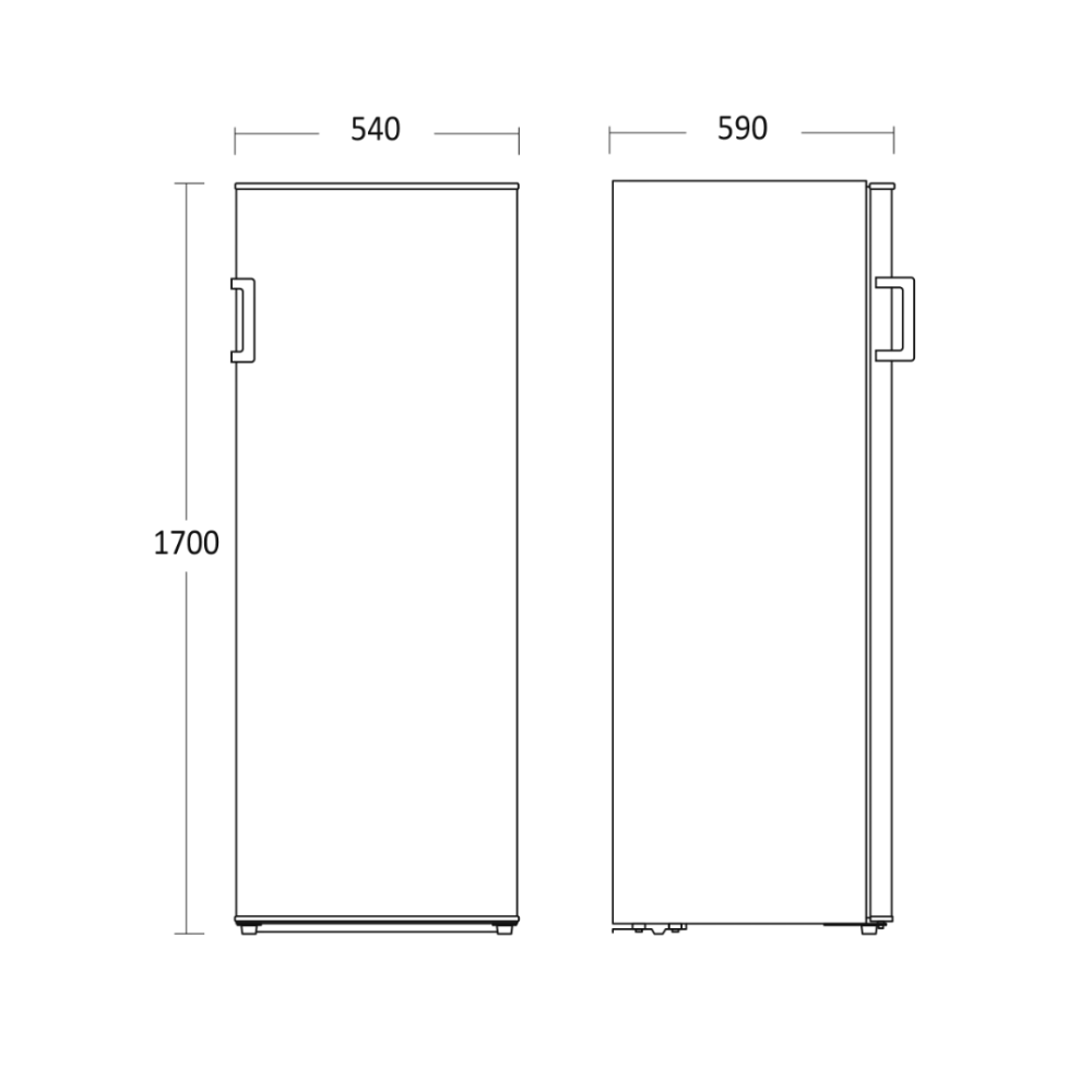 Effortless Defrost Freezer 206L