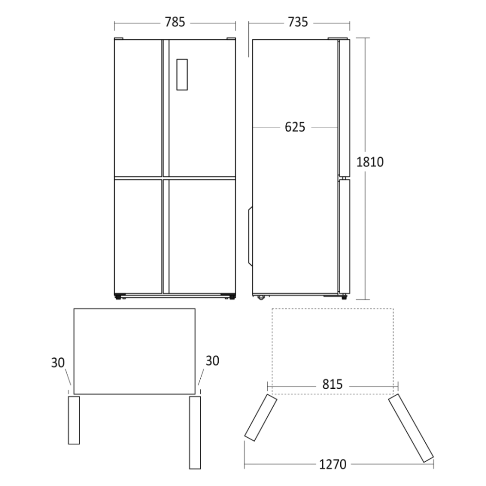 Eco-Friendly Combi Fridge SKF 481 X