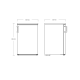 Space-Saving Refrigerator with Freezer SKB 161 W