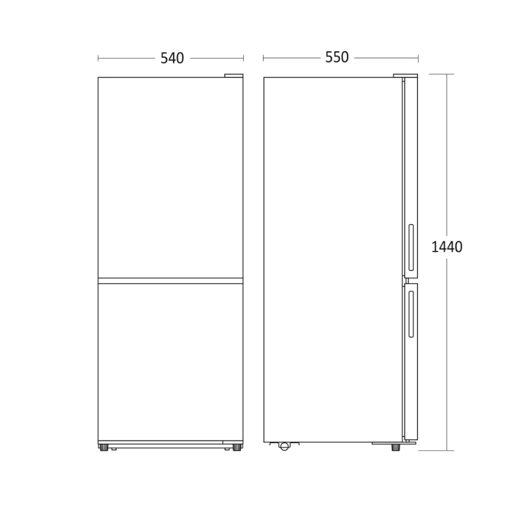 ChicCombi Refrigerator with Smart Freezer