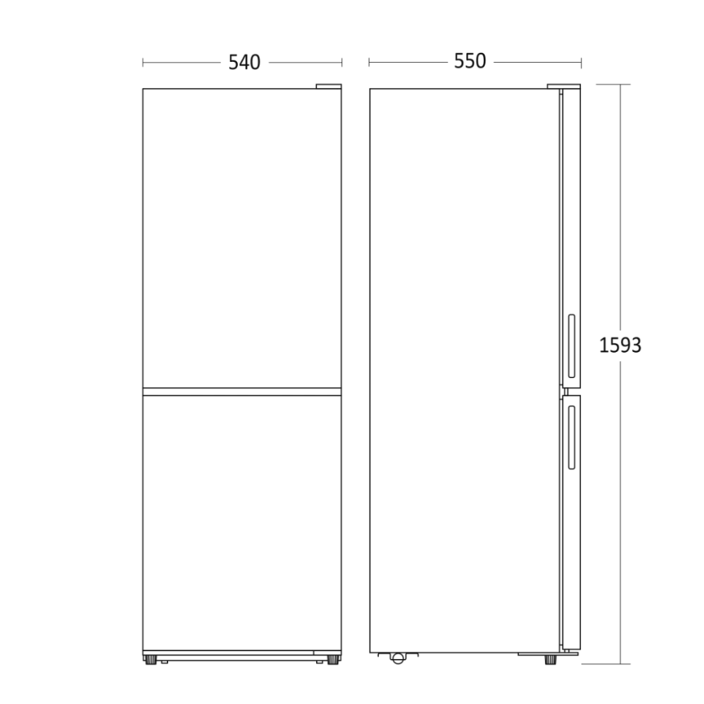 Versatile Combi Fridge with Frost-Free Freezer
