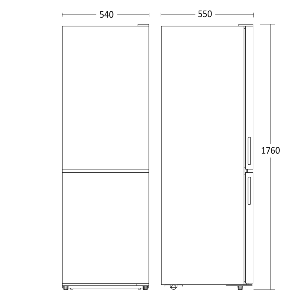 Efficient Combi Fridge Freezer SKF 307 W