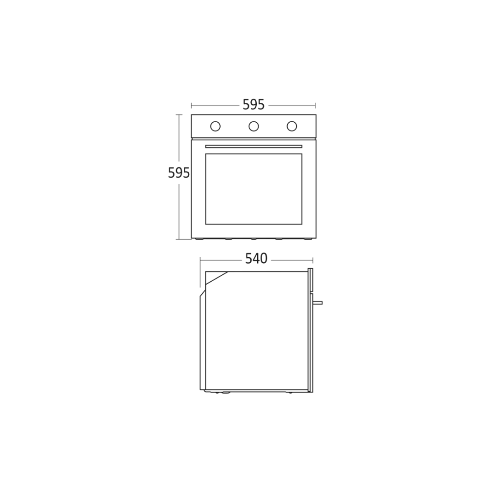 Modern Black Built-in Oven XO 6300