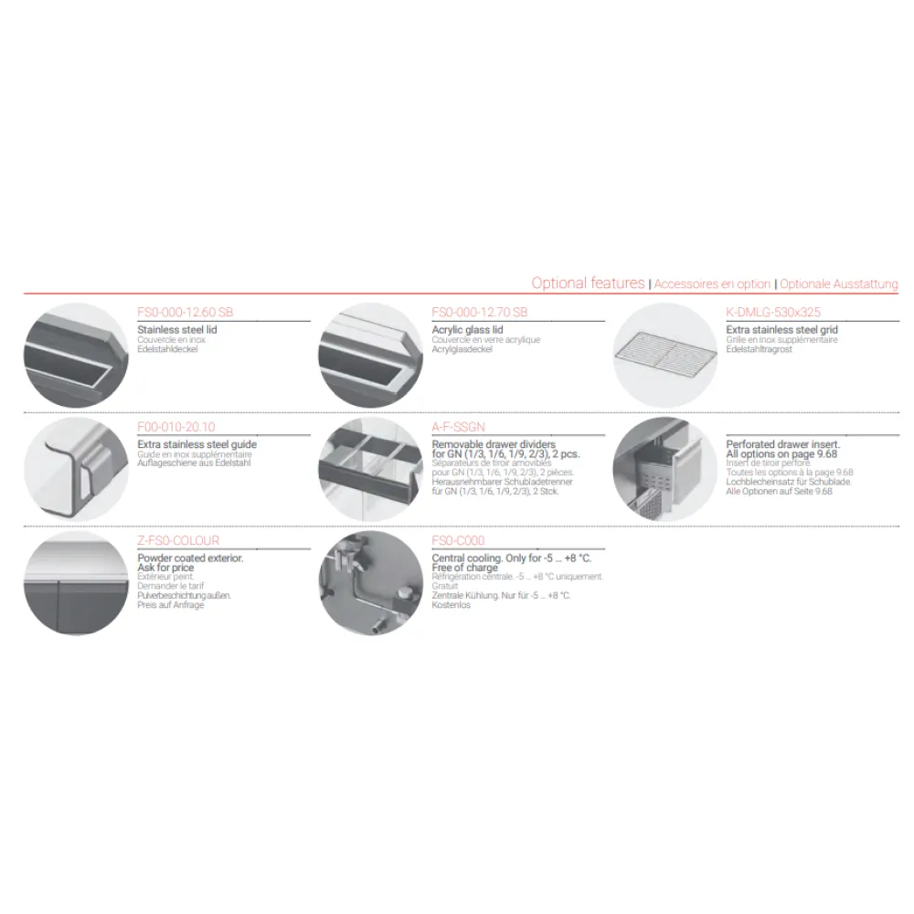Saladette Professionnelle P335 – 1720 mm