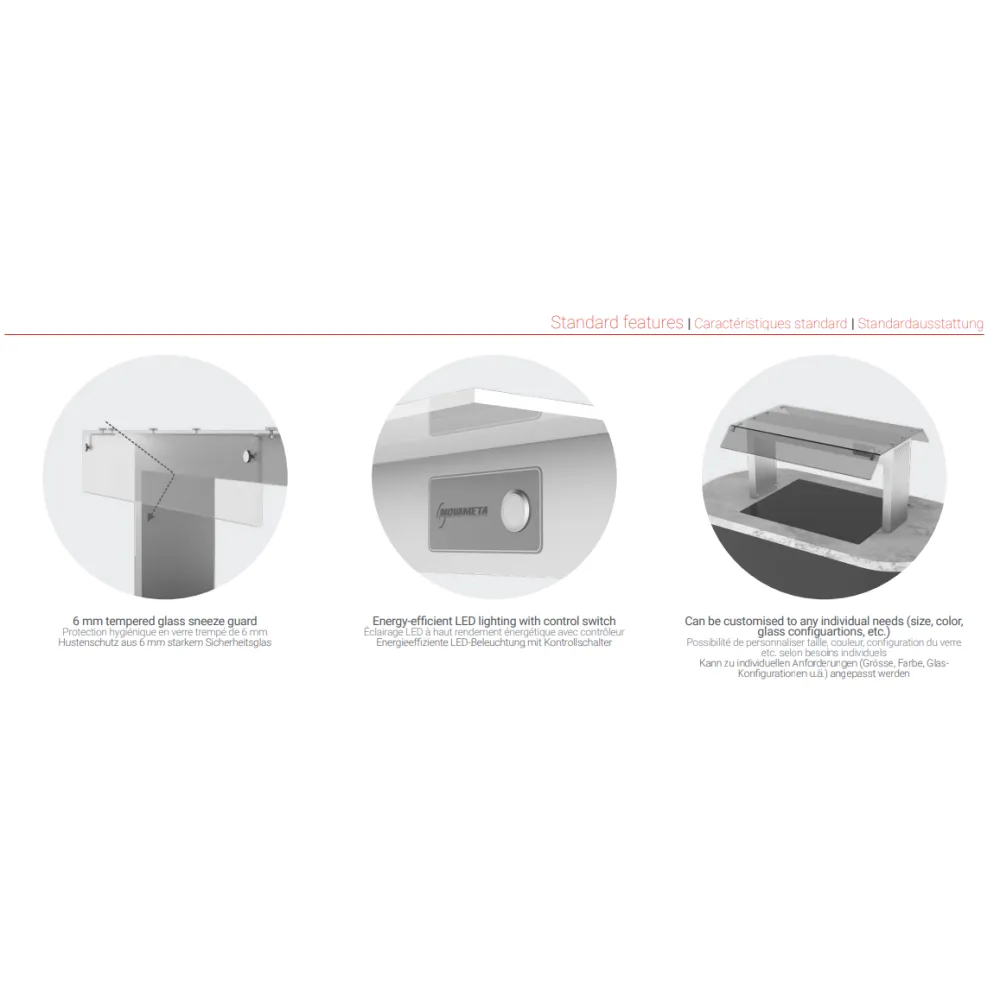 Customizable LED Buffet Display Shelf