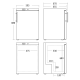 Šaldytuvas 113L GUR190W (31318510000GUR190W)