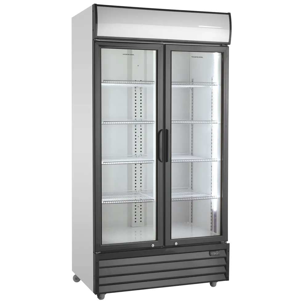 SD802HE Large Display Chiller with Hinged Doors