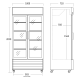 SD802HE Large Display Chiller with Hinged Doors