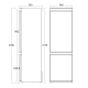 Ledusskapis Combi CBI267NFWD