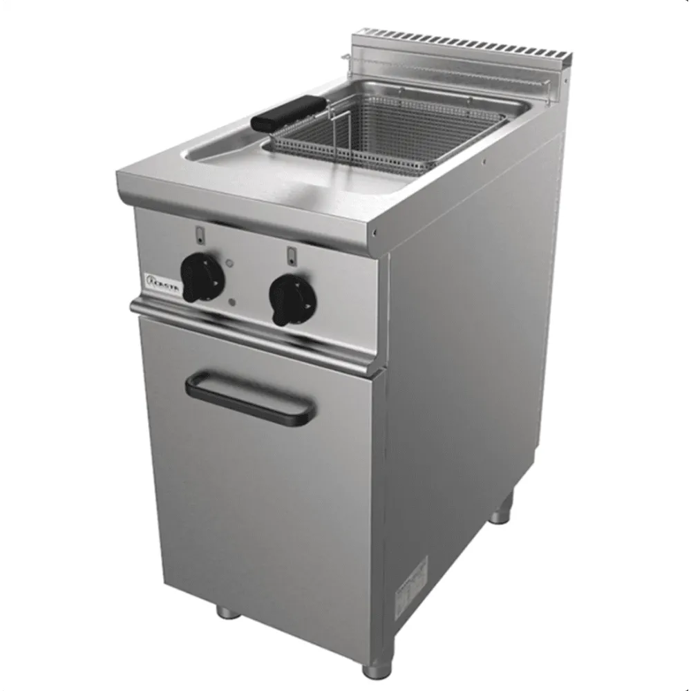 Professional 17L Electric Fryer with Storage Cabinet