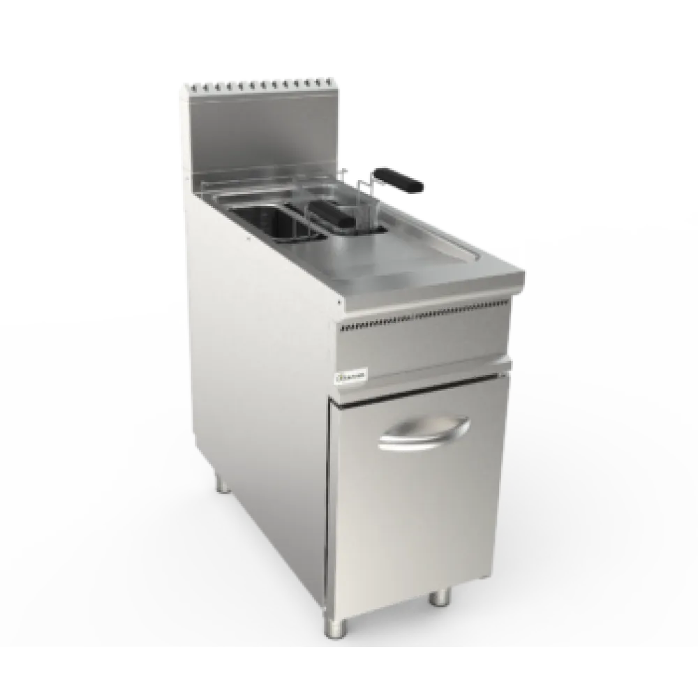 Heavy-Duty Gas Fryer with Dual 8L Tanks - LADYQ