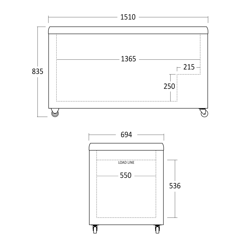 Ledų vitrina 373L IC510D (23424310000IC510D)