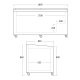 Parduotuvės vitrina 501L SIF700ADGC (23424410000SIF700ADGC)