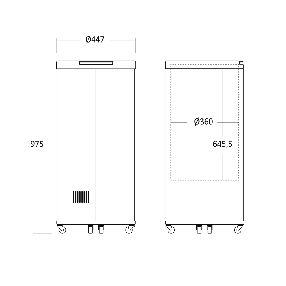 Impulsinis gėrimų aušintuvas 61L CC66BCLL (26311210000CC66BCLL)