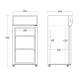 Šaldytuvo spintelė 60L SC 81 BE (26310081BE10000)
