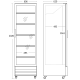 Šaldytuvas-vitrina, juodas 286L SD 426 BE (26310426310000)