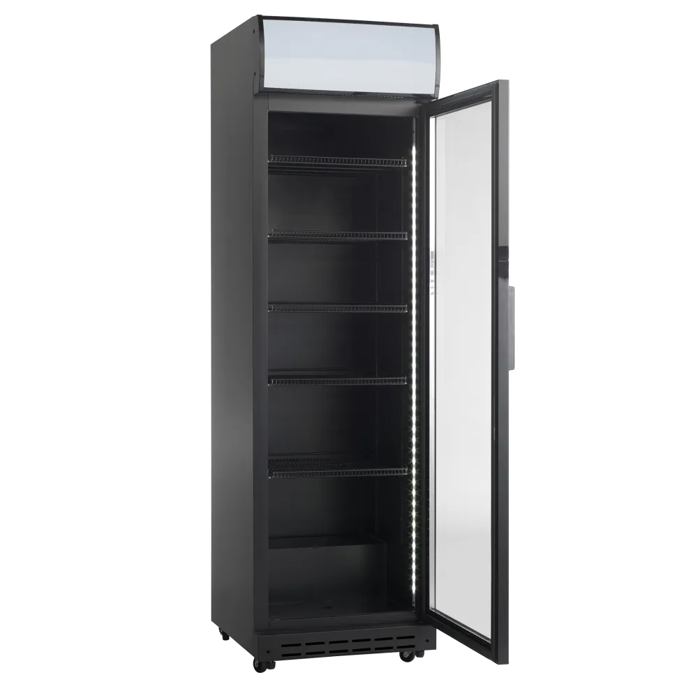 Šaldytuvas-vitrina, juodas 360L SD 420 BE (26310420BE10000)