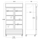Šaldytuvas-vitrina, baltas 758L SD 1002 HE (26311002HE310000)