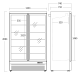 Vitrininis šaldytuvas 809L DC1080BB (25311110000DC1080BB)