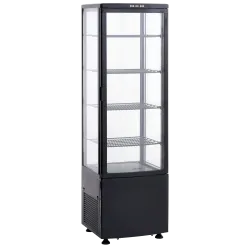 Šaldymo vitrininė spinta, juoda 176 l RTC 237 BE