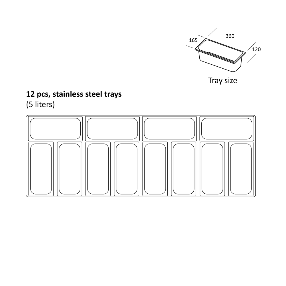 Ledų vitrina 538L SIC12WBL (23424510000SIC12WB)