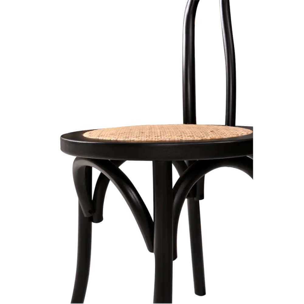 Kėdė MONET WOOD RT, juoda (KDR/MONET.WOOD.RT.6001/JK/STM)