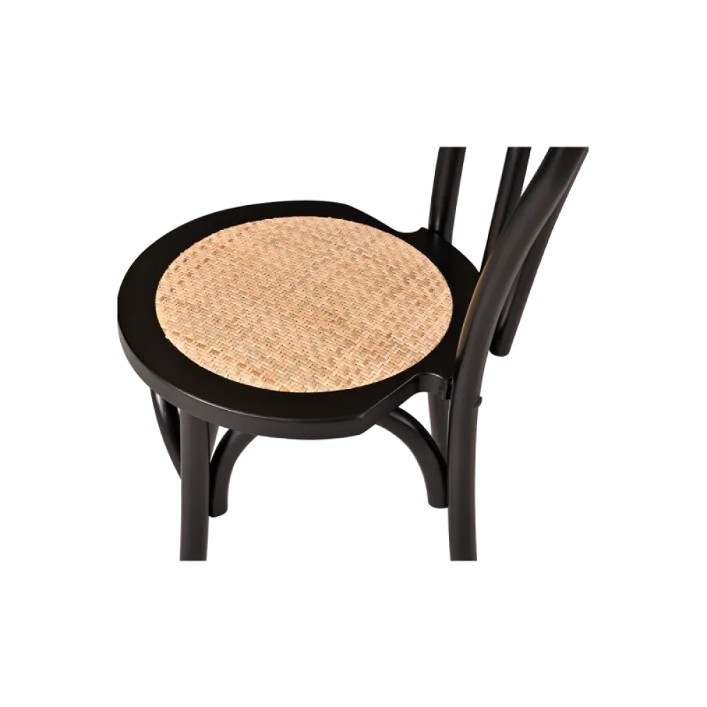 Kėdė MONET WOOD RT, juoda (KDR/MONET.WOOD.RT.6001/JK/STM)