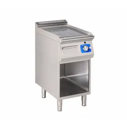 Dujinė kepimo plokštė su rifliuotu paviršiumi ir neutraliu pagrindu 6,5kW