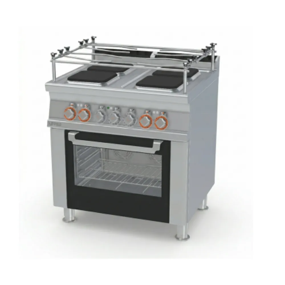 Elektrinė viryklė su orkaite GN1/1, 4 kvadratinės kaitvietės CFVQ4-78ETX/V (0880083BX)