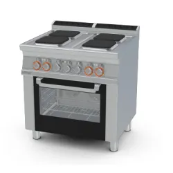 Elektrinė viryklė su orkaite GN1/1, 4 kvadratinės kaitvietės CFVQ4-78ET/V
