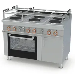 Elektrinė viryklė su orkaite, 6 kaitvietės CFV6-712ETVX/V