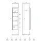 Šaldytuvas-vitrina, juodas 133 l DCC217BD (263111DCC217BD)