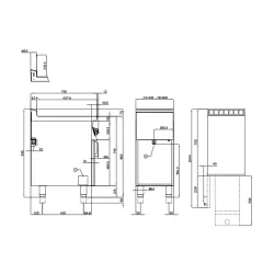 Elektrinė gruzdintuvė su neutraliąja spintele 18+18L F2/18-78ETX